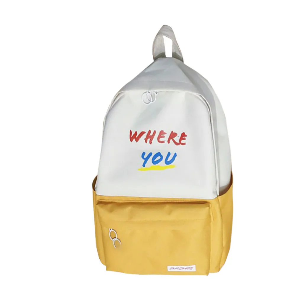

Women Backpacks Candy Color Waterproof School Bags for Teenagers Girls Portable Backpacks Patchwork Backpack New 2019 dropship