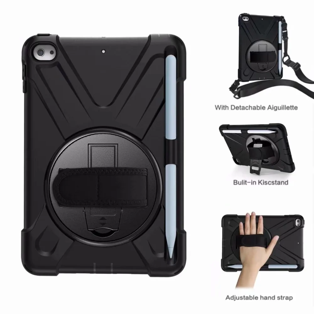 Силиконовый вращающийся на 360 градусов чехол для Ipad Mini 5 2019 детский Гибридный с