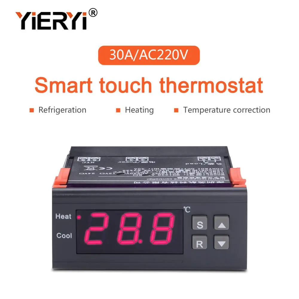 Yieryi MH1230A AC220V цифровой регулятор температуры термопары-40~ 120 градусов термостат Холодильный регулятор нагрева