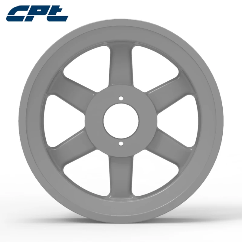 CPT 2BK190H v belt pulley, Cast Iron, B Belt Section, 2 Grooves, H bush