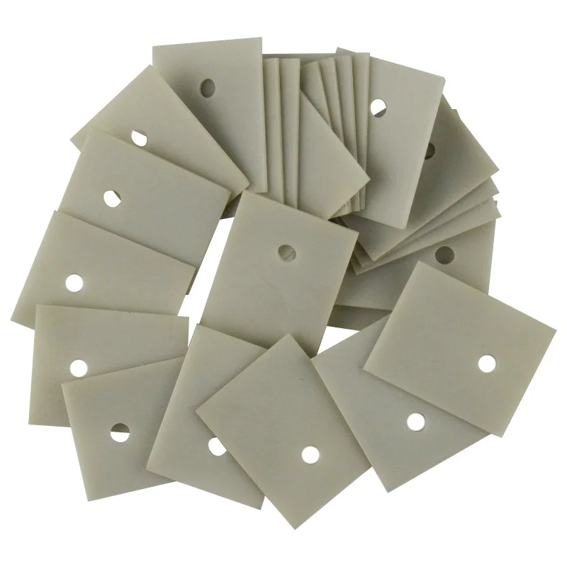 Aluminium Nitride Ceramic Substrate 10pcs Thermal Conductive Insulating Ceramic TO-220/247/264/3P/3 Aluminium Nitride