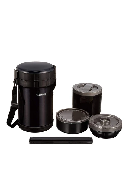 Zojirushi Eat Thermos Storage Container Lunch box 1.47L hot food saver  storage container keeps the heat black thermos - AliExpress