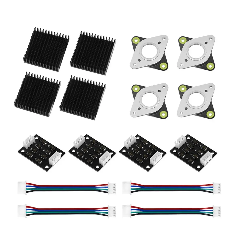 4 шт. шаговый двигатель NEMA17 TL smoother с кабелями + вибрационных демпфера шагового
