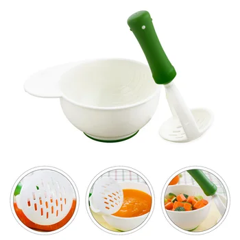

1Set Grinding Bowl Multi-Functional PP Toddler Training Bowl Food Mill Bowl for Kids Toddlers