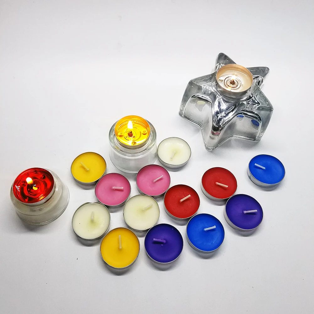 Свечи TeaLight цветные неароматические свечи для путешествий центральный элемент