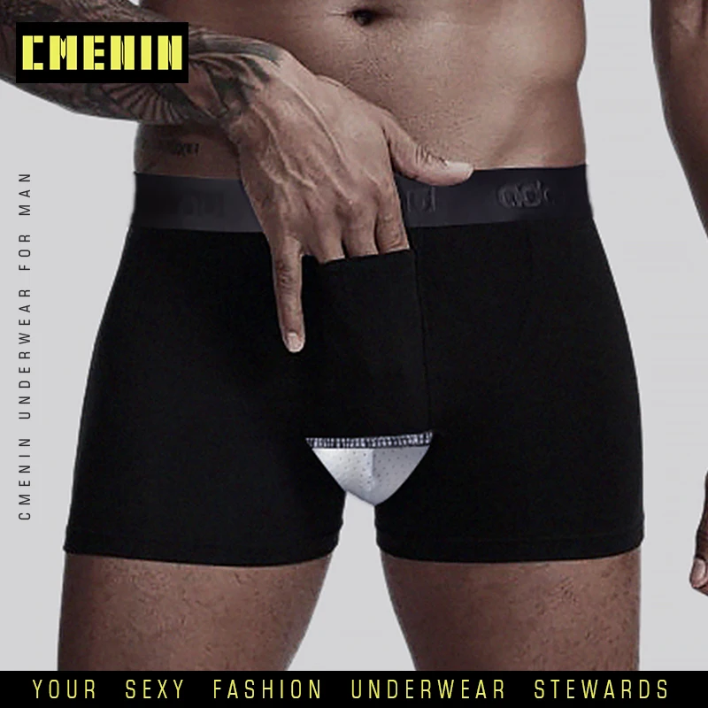 CMENIN сексуальное мужское нижнее белье боксеры шорты Cueca мужские трусы модальные