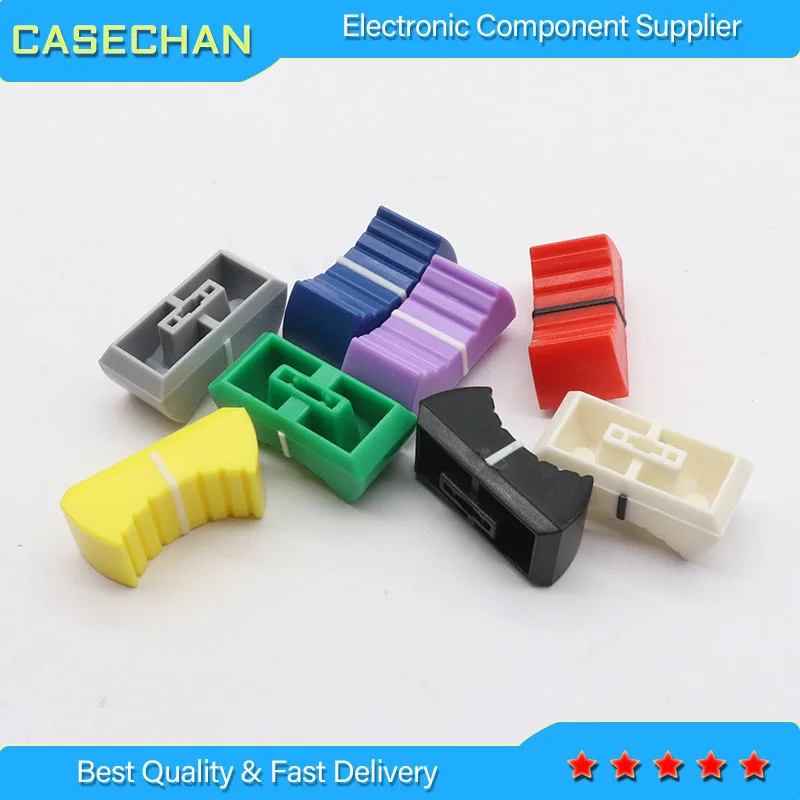 10pcscolormixerfadercapstraightslidepotentiometerfaderbutton