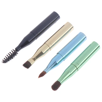 

4 in 1 Retractable Makeup Brush Makeup Brushes Plastic Eye Eyeshadow Brush Cosmetics Portable Brush Set