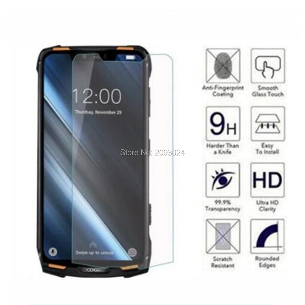 2.5d 9h tempered glass on doogee s90c screen protector for the protective film guard | Мобильные телефоны и аксессуары