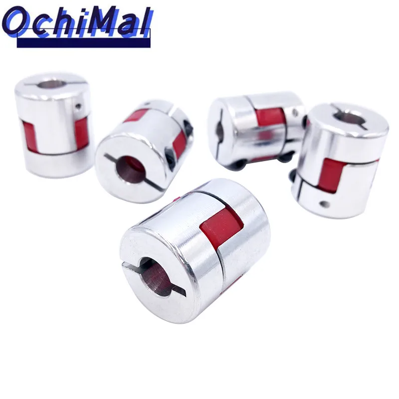 

D25L30 6.35/8/9.5/10/12mm stepper motor shaft coupler Flexible Jaw Spider Plum Coupling Shaft Coupler