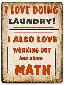 

Laundry Room funny Retro Metal Sign / vintage style Wall Plaque