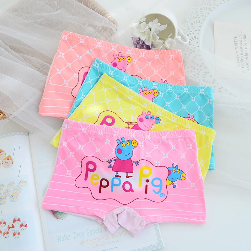 5 шт./Лот Детские хлопковые трусы Свинка Пеппа| |