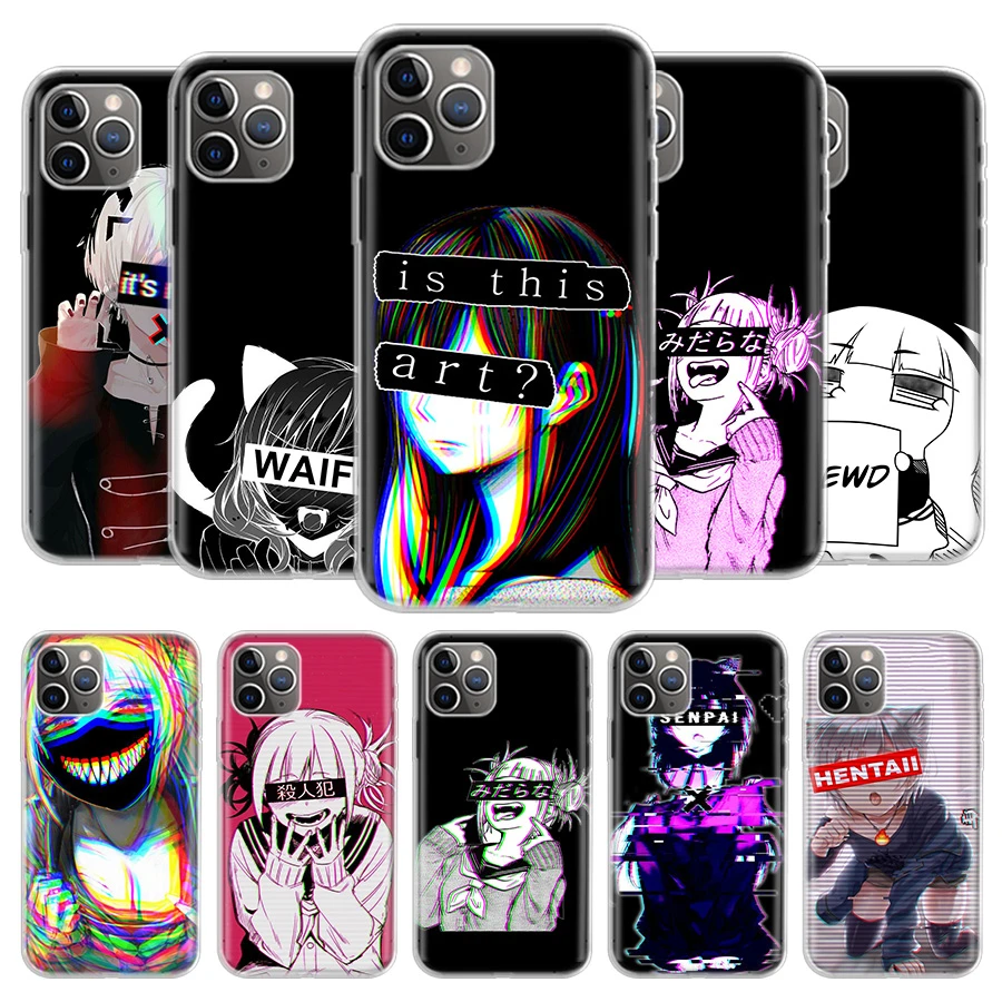 Sad Anime Aesthetic Senpai Cover Phone Case For Iphone 13 12 11 Pro 7 6 X 8 6s Plus Xs Max Xr Mini Se 5s Coque Shell Capa Aliexpress Cellphones Telecommunications