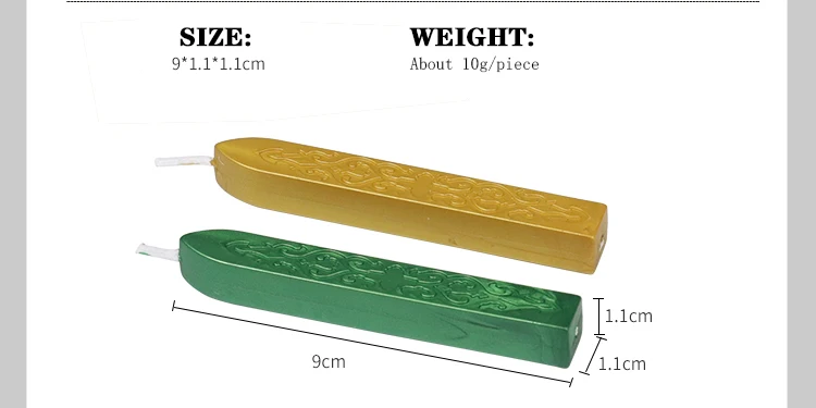 5 Pieces Sealing Wax Sticks with Wicks Antique Fire Manuscript Sealing Wax for Wax Seal Stamp Envelope Wedding Invitations