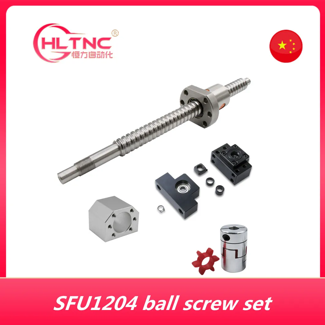 Бесплатная Доставка! SFU1204 длина шарикового винта 100/200/250/300/350/400/500 мм Одиночная