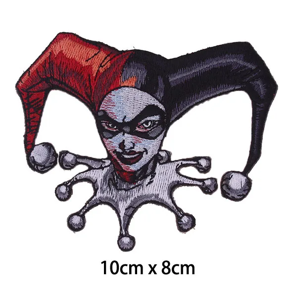 DC bad guy Harley Quinn вышитая термоклейкая нашивка персонаж из фильма эмблема на ткани