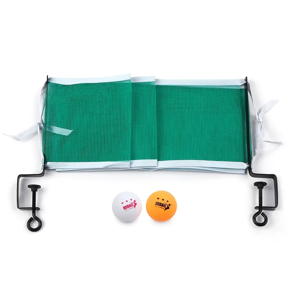 

High Quality Professional Table Tennis Table Net With 2 Ping Pong Balls Posts Ping Pong Strong Mesh Net