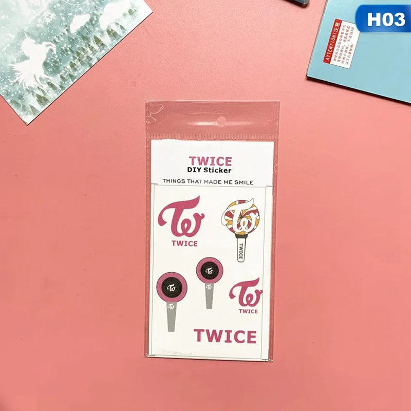 IZONE GOT7 SEVENTEEN EXO TWCIE BLACKPINK Lisa ручка стикер декоративная наклейка DIY Дневник стикер - Цвет: 3