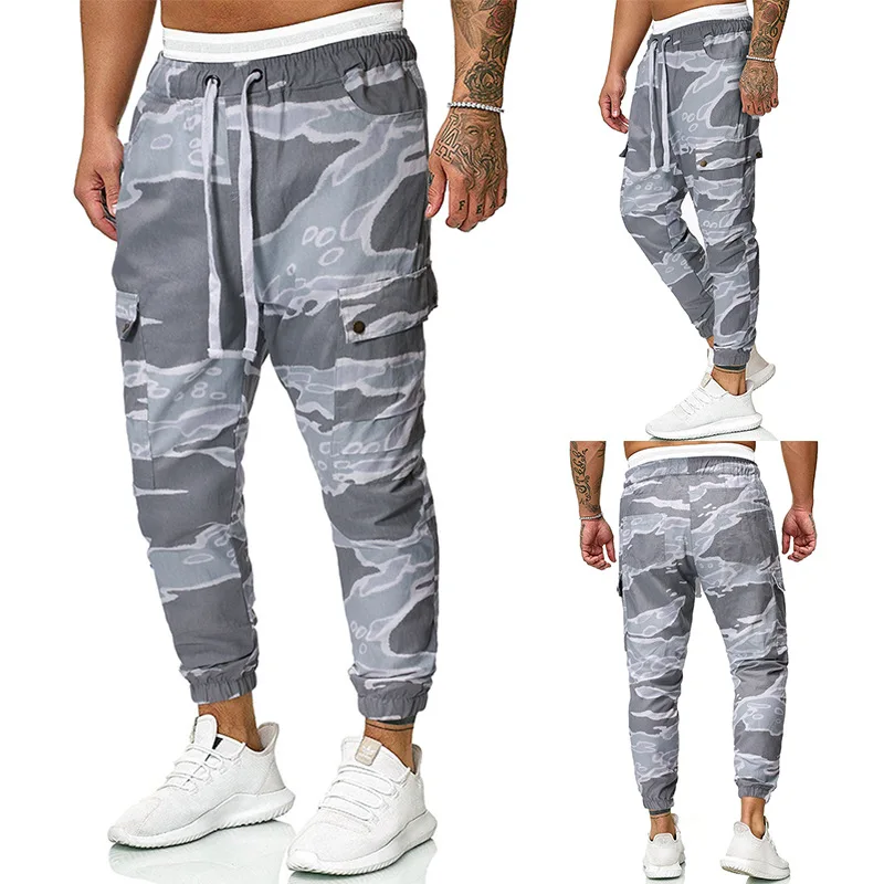 

2019 Autumn And Winter New Style Casual Athletic Pants Ouma Men Trend Printed Workwear Capri Pants Series