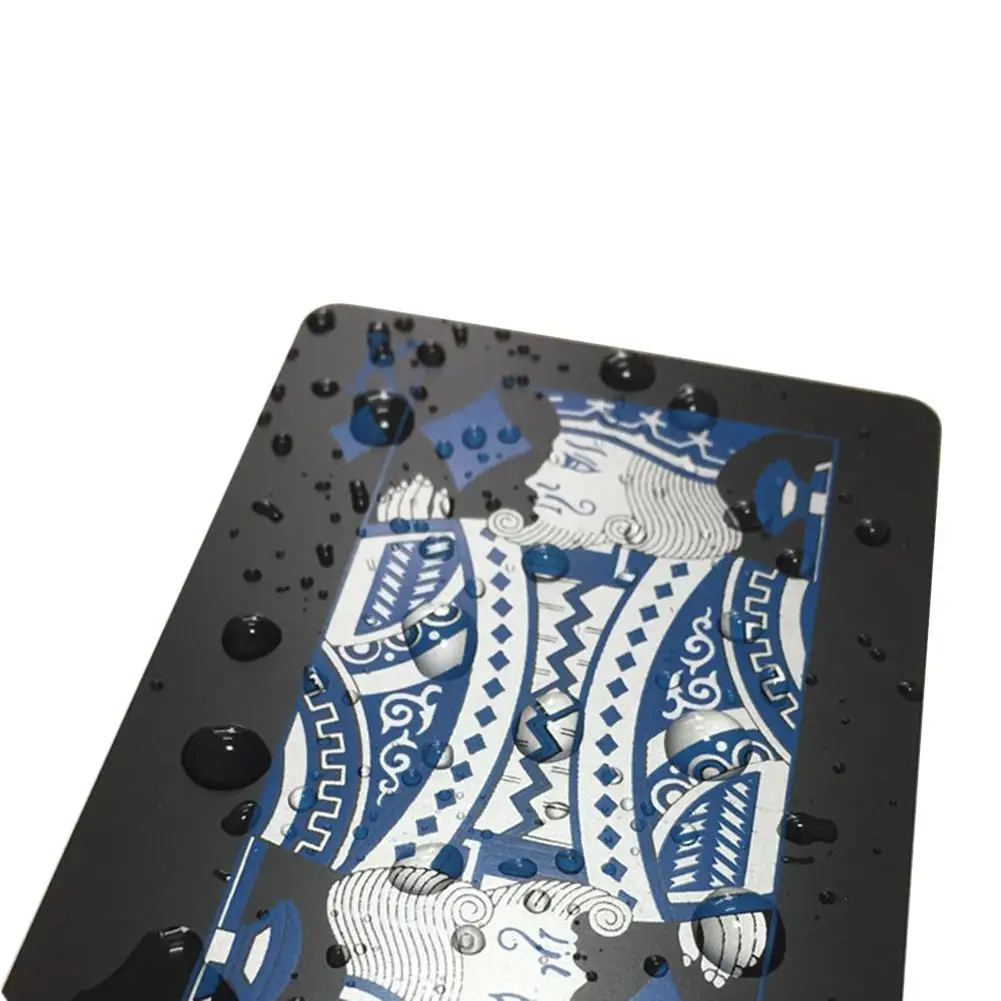Техасский Холдем черные игральные карты водонепроницаемый пластиковый набор для покера карты колоды ценный Прохладный мост звезда