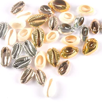

10pcs gold and silver Natural Shell Loose Beads for jewelry making DIY TRS0297