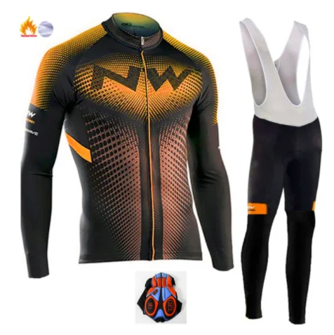 Northwave Pro Team Зимняя одежда для велоспорта дышащая Ropa Ciclismo Одежда с длинным рукавом для горного велосипеда одежда для спорта на открытом воздухе - Цвет: 4