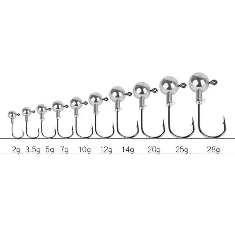 

Mini Lead Ball Sharp Hook Strengthen Fish Tackle Bait Lure Float Round Ball Head Gamakatsu Jigging Hook Fishing Accessory