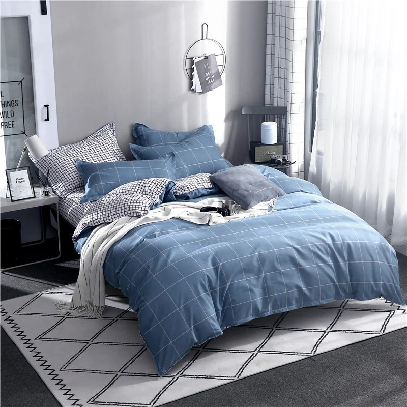 Bed Linings Four Piece Duvet Cover Set Simple Stylish Bedding Can