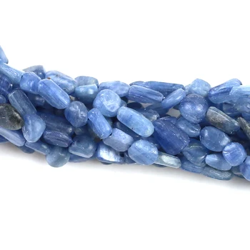 

5*8mm Oval Shape Gravel Stone Beads Natural Blue Crystal Loose Beads For Jewelry Making DIY Necklace Bracelet Accessories 15''