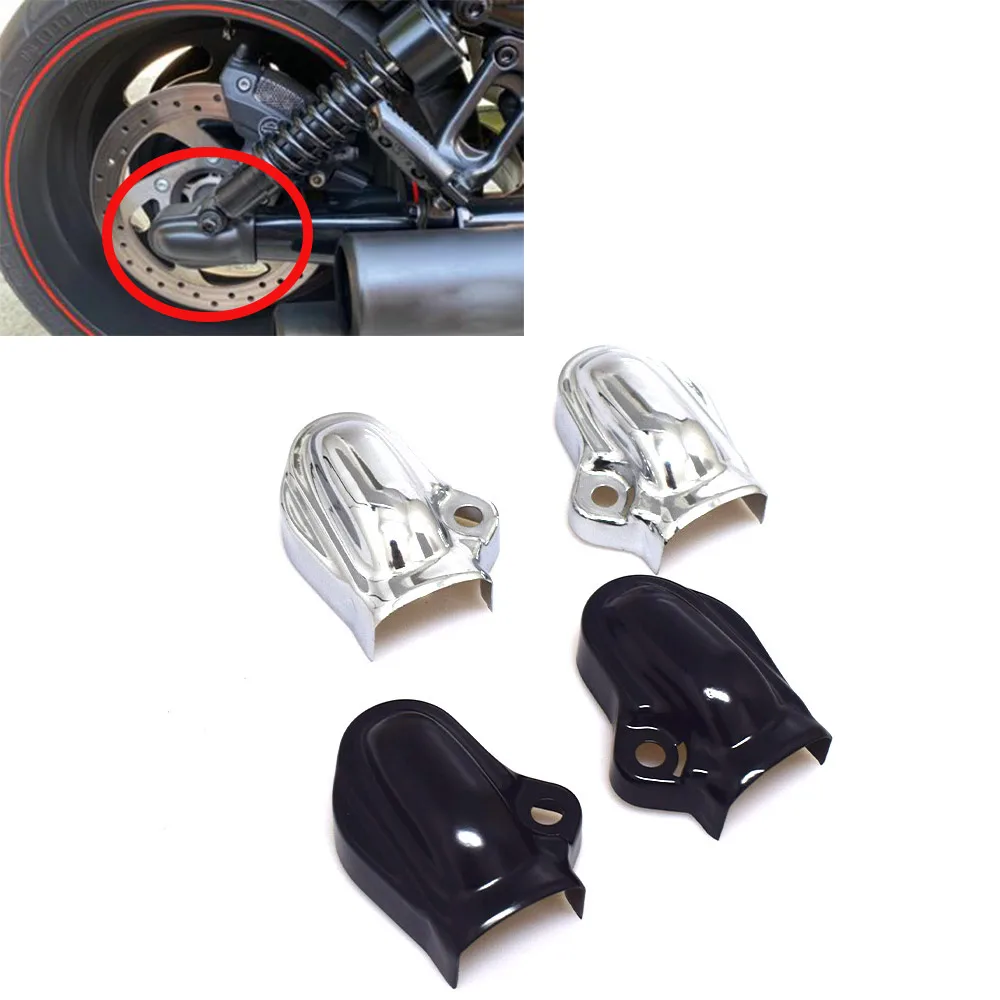 ABSBlackRearWheelAxleCoverGuardForHarleyVRSCVRodNightRod