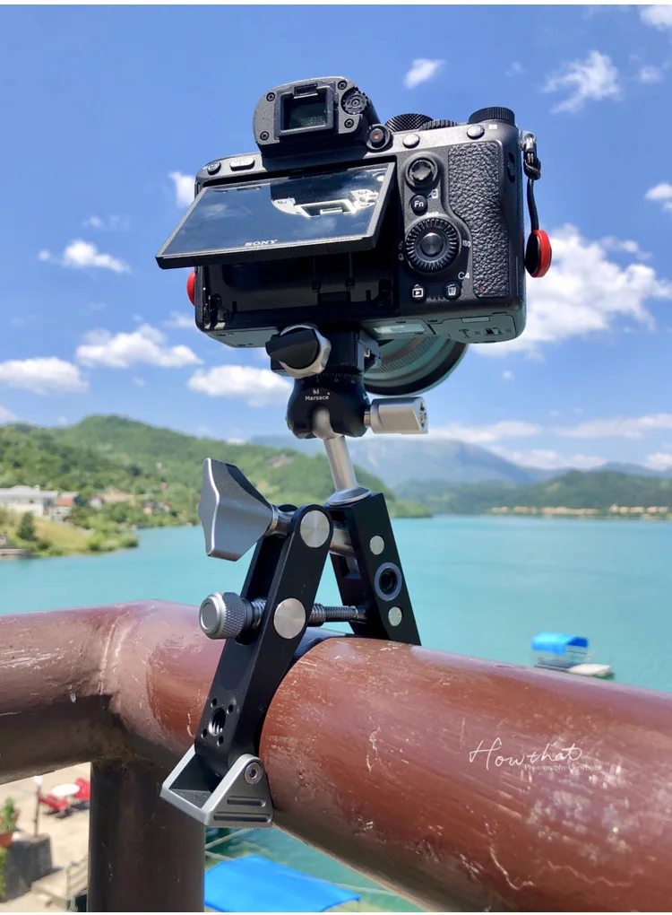 MARSACE MC-02 + PTZ vigorously clamp-type photography bracket SLR camera photography fixed support tripod climbing stairs vigoro