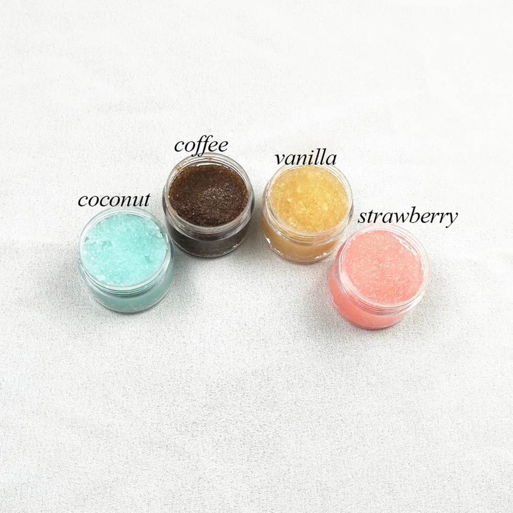 

Private Label Golden Cover White Box Lip Scrub 4 Scents Lip Scrub Exfoliating Moisturizing Custom Logo Bulk Makeup