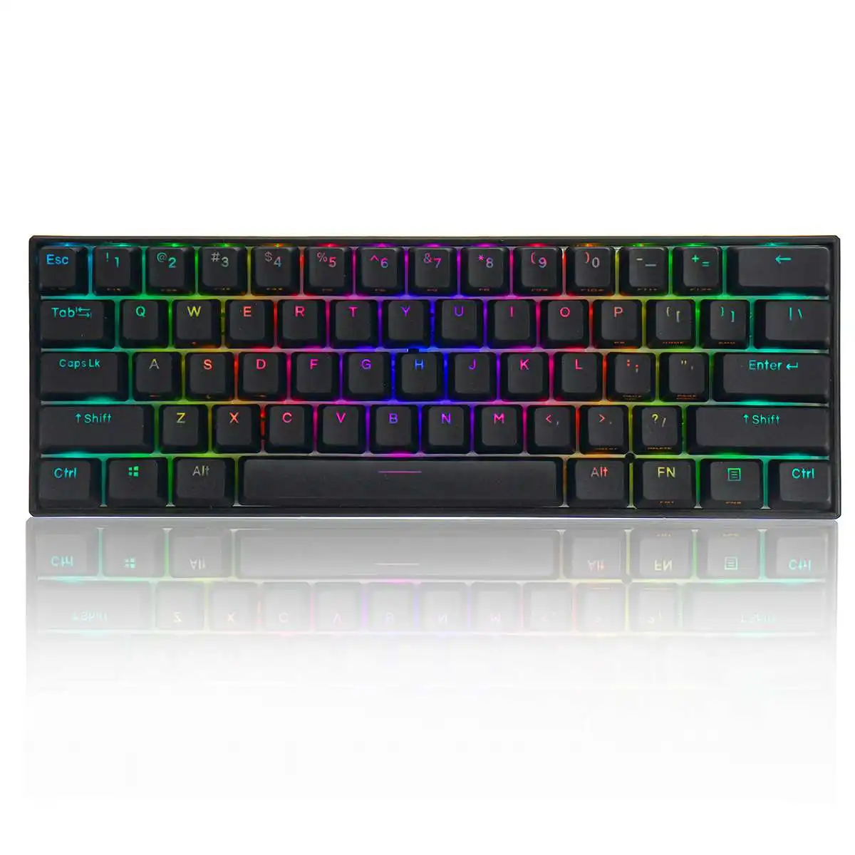 

Feker 60% NKRO bluetooth 5.0 Type-C RGB Gateron Cherry MX Outmu Switch PBT Double Shot Keycap Gaming Mechanical Keyboard