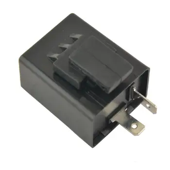 

GloryStar 1PCS 12V Motorcycle Turn Signal Flasher Relay Motorcycle Flasher 2 Pin LED Indicator Light Beep Sound Accessories