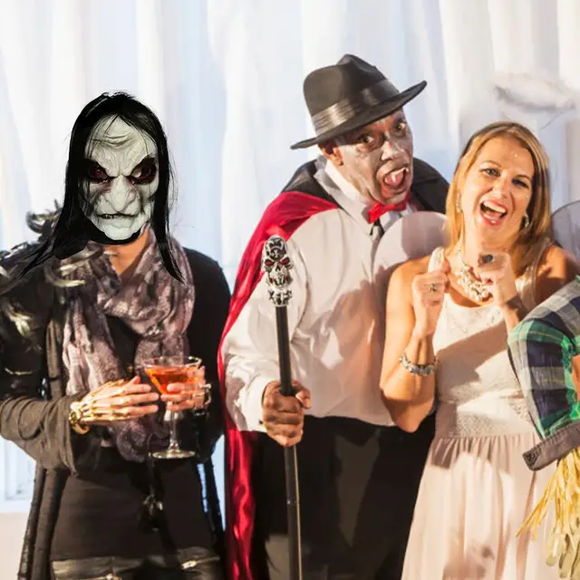 Halloween Zombie Mask Ghost Festival Horror Mask Scary Halloween Mask Hilarious Prank Full Dead Mask With Super Black Eyes 6