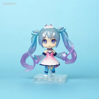 

3style 10cm Anime Game Hatsune Miku Mini Snow Miku Action Figure Model PVC Q Version Collection Cute Decoration Doll 4'' Gift