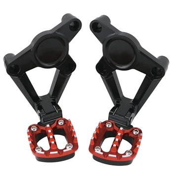 

Folding Sturdy Decorative Rest Rear Mount Motorcycle Pedal Aluminum Foot Pegs Easy Install Replacement For Honda XADV 750