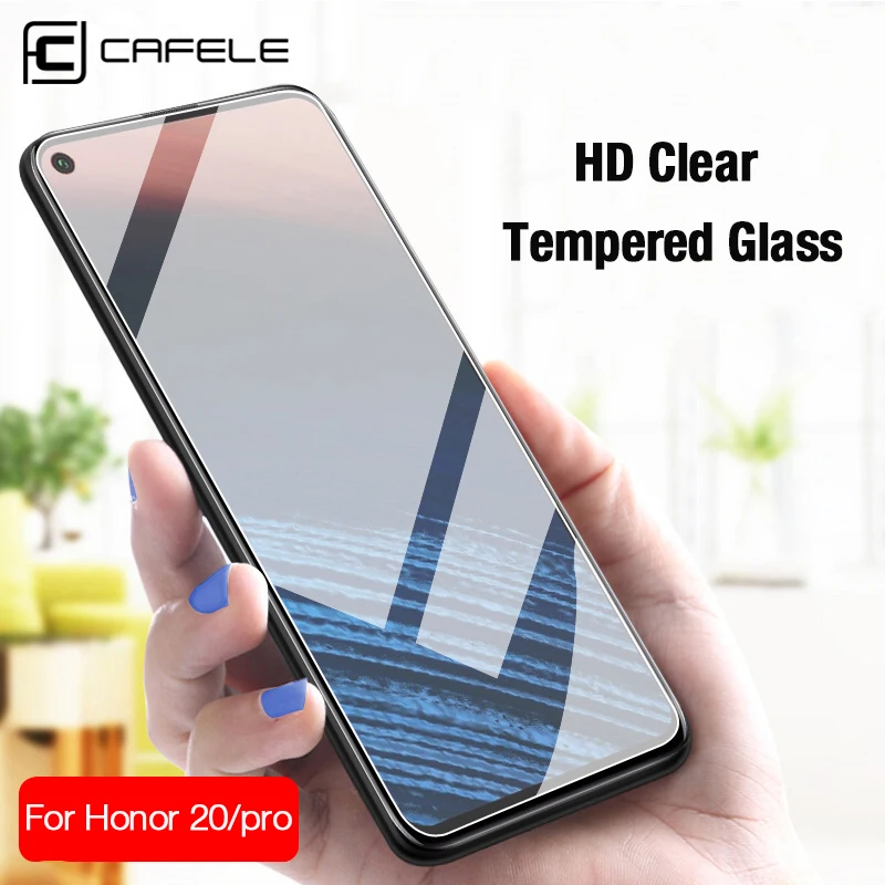 CAFELE закаленное стекло для huawei Honor 20 Pro 2.5D Защитная пленка мобильного HD прозрачный
