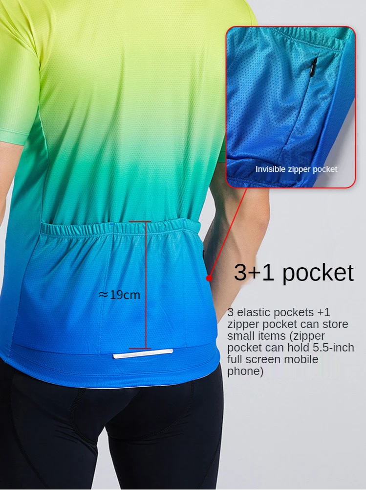 T Shirt Sponeed Cycling Gear For Men Bike Padded Shorts Jersey Set