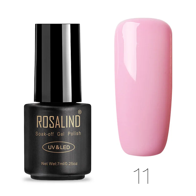 11 ROSALIND 7 мл 01-30 полуперманентный замачивающийся салонный УФ-гель для ногтей праймер лак для ногтей верхнее Базовое покрытие необходимые гель-лаки - Цвет: 11