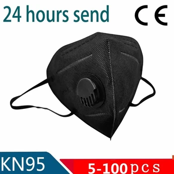 

12-24H Fast Ship FFP2 KN95 Mask ffp2 Face Mask Valved Protective Maske Anti Dust Mask 95% filtering mascarillas tapabocas