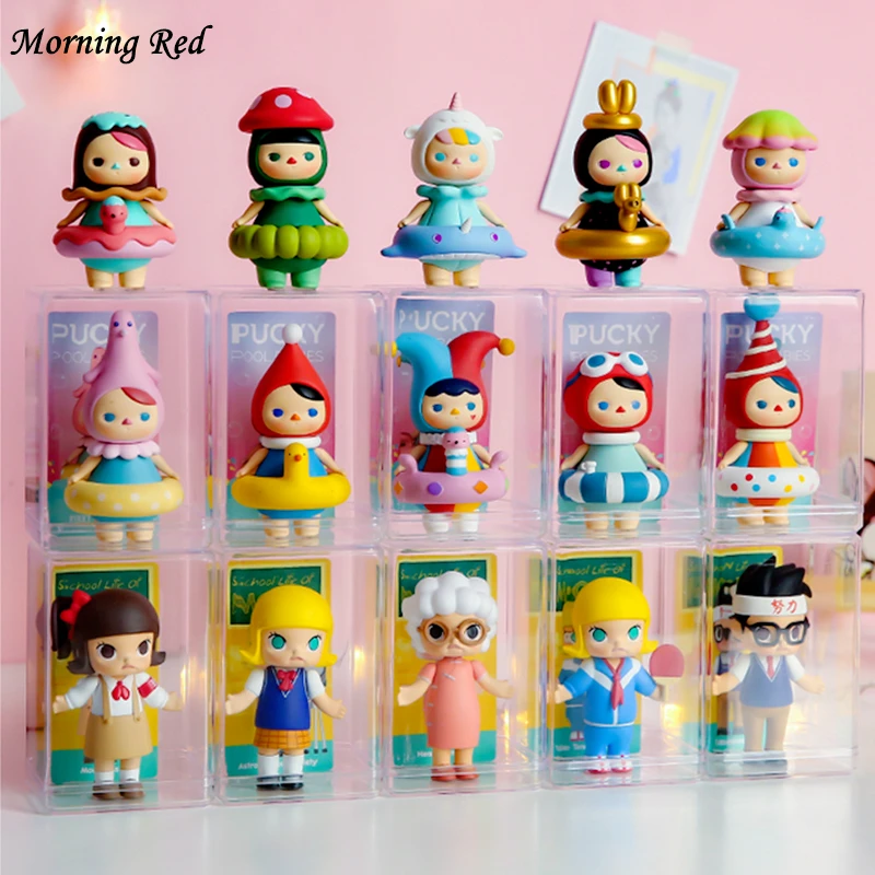 Toy Storage Box Anime Figure Rack Dustproof Transparent Plastic Single Display Cabinet Doll Organizer Gifts for Child and Friend