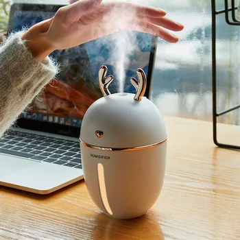 

450ML Air Humidifier Aromatherapy Essential Oil Car Diffuser Ultrasonic Mist Humidifier Fogger LED NightLight For Home Office