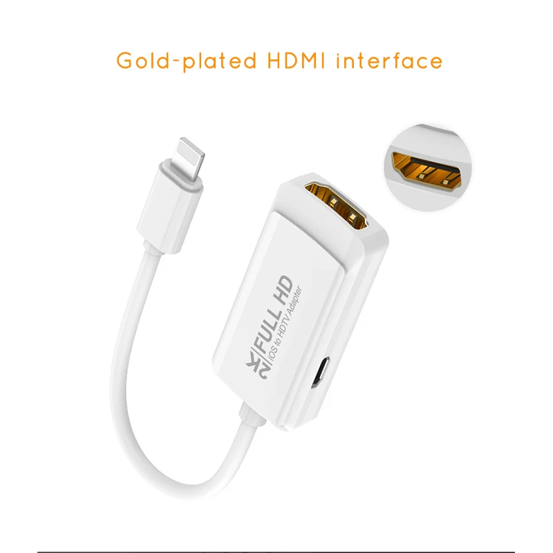 Для iphone 2K QHD HDMI кабель адаптер 8 Pin к HDMI цифровой AV видео выход конвертер для iPad Air iphone Xs Max iOS 12 11