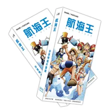 180 шт./компл. короткая футболка с героями из японского аниме «Одна деталь Почтовые открытки/поздравительная открытка оповещения о сообщениях(в том числе карты/рождества и год подарки