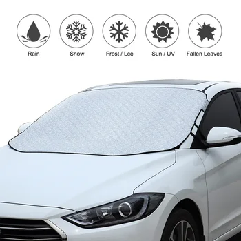 

Universal Car Front Windscreen Cover Windshield Snow Cover Autos Sunshade Anti-frost Anti-fog Winter Windshield Visor Cover