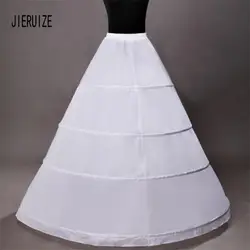 JIERUIZE 2020 Дешевые 4 Обручи Свадебные Нижние юбки белые свадебные бальные платья кринолин формальное платье Нижняя юбка