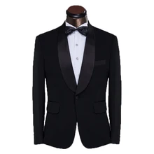 Мужской деловой костюм однобортный Белый Черный Формальные приталенные смокинги Terno Masculino Мужская Свадебная одежда пиджак жениха