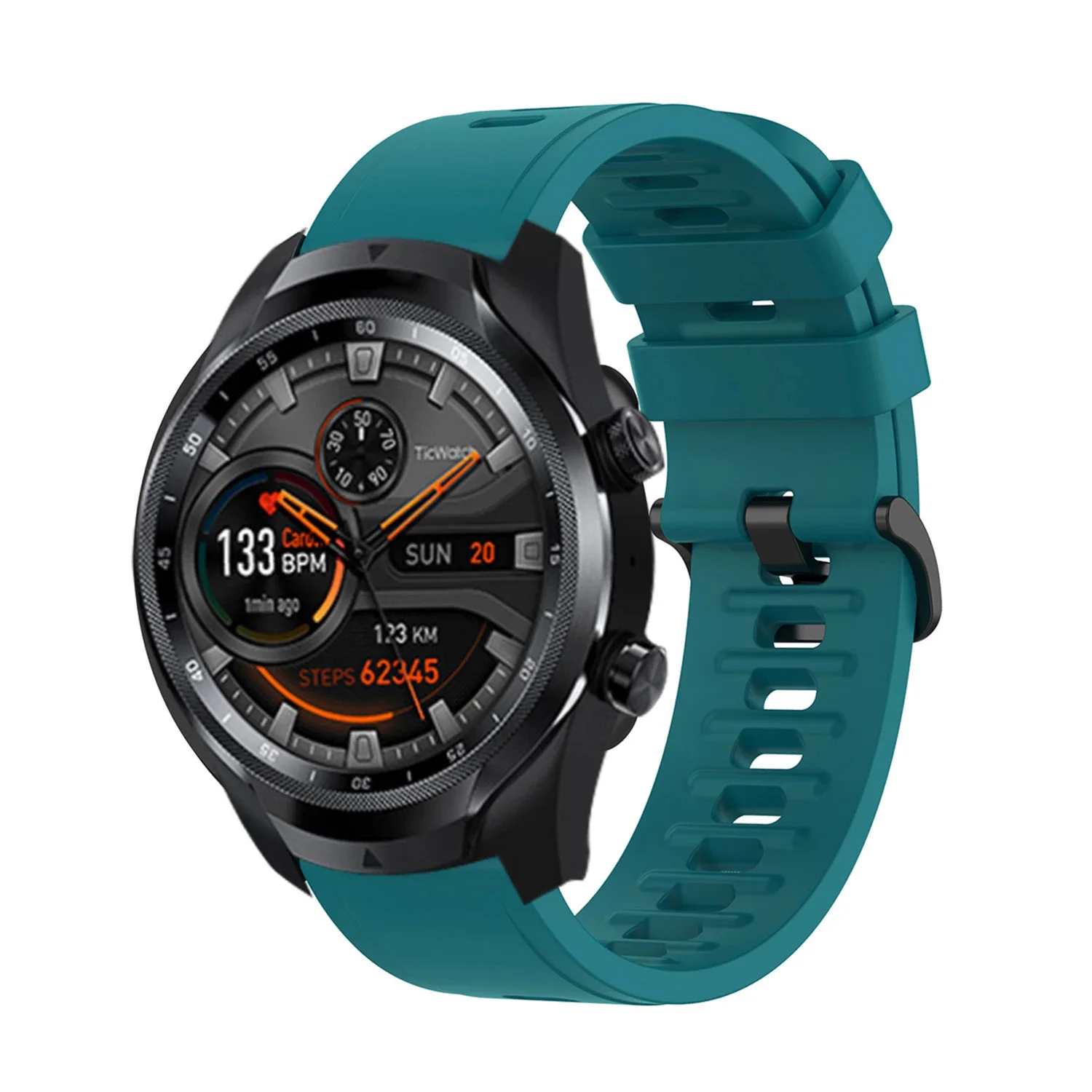 Silicone Smart Watch Replacement Strap - 22mm Adjustable Band