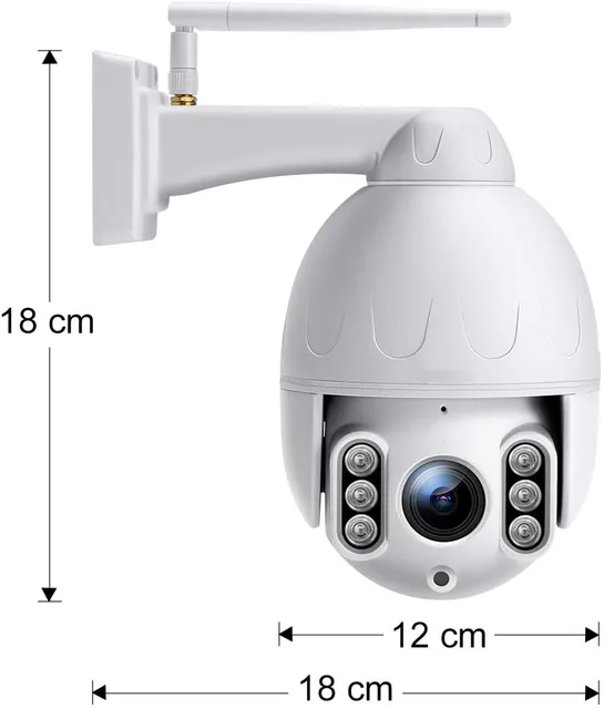 UniLook 5MP Dome PTZ Wireless Camera Outdoor Support 5X Zoom Two Way Audio Motion Detection Onvif Wifi PTZ Camera P2P View CamHi 5